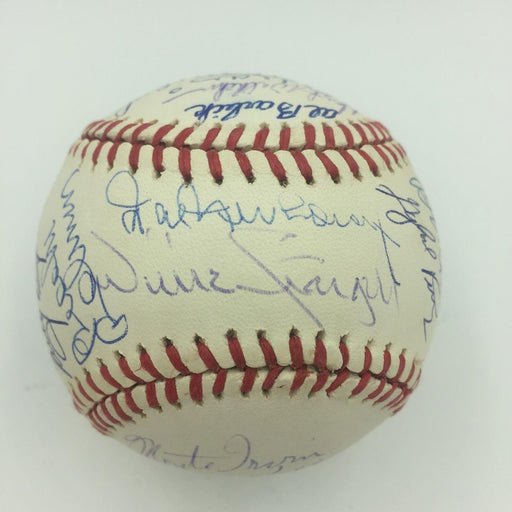 Nice Hall Of Fame Multi Signed Baseball With 24 Sigs Killebrew Stargell Robinson