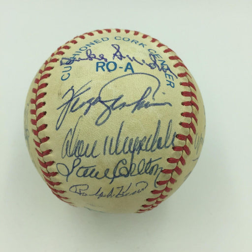 Hall Of Fame Multi Signed Baseball 23 Sigs Drysdale Snider Spahn Kaline Wynn JSA