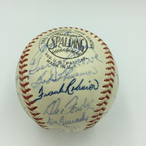 1956 Frank Robinson Rookie Cincinnati Reds Team Signed Baseball 29 Sigs JSA COA