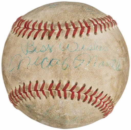 Mickey Mantle Signed 1964 American Legion World Series Game Used Baseball  PSA