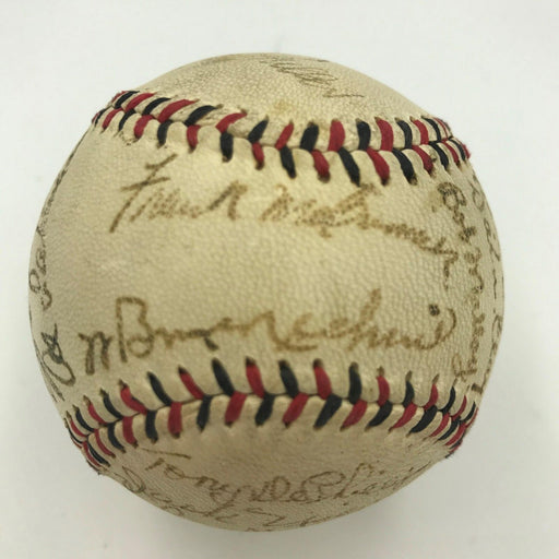 Beautiful 1943 Cincinnati Reds Team Signed Baseball Bill McKechnie JSA COA