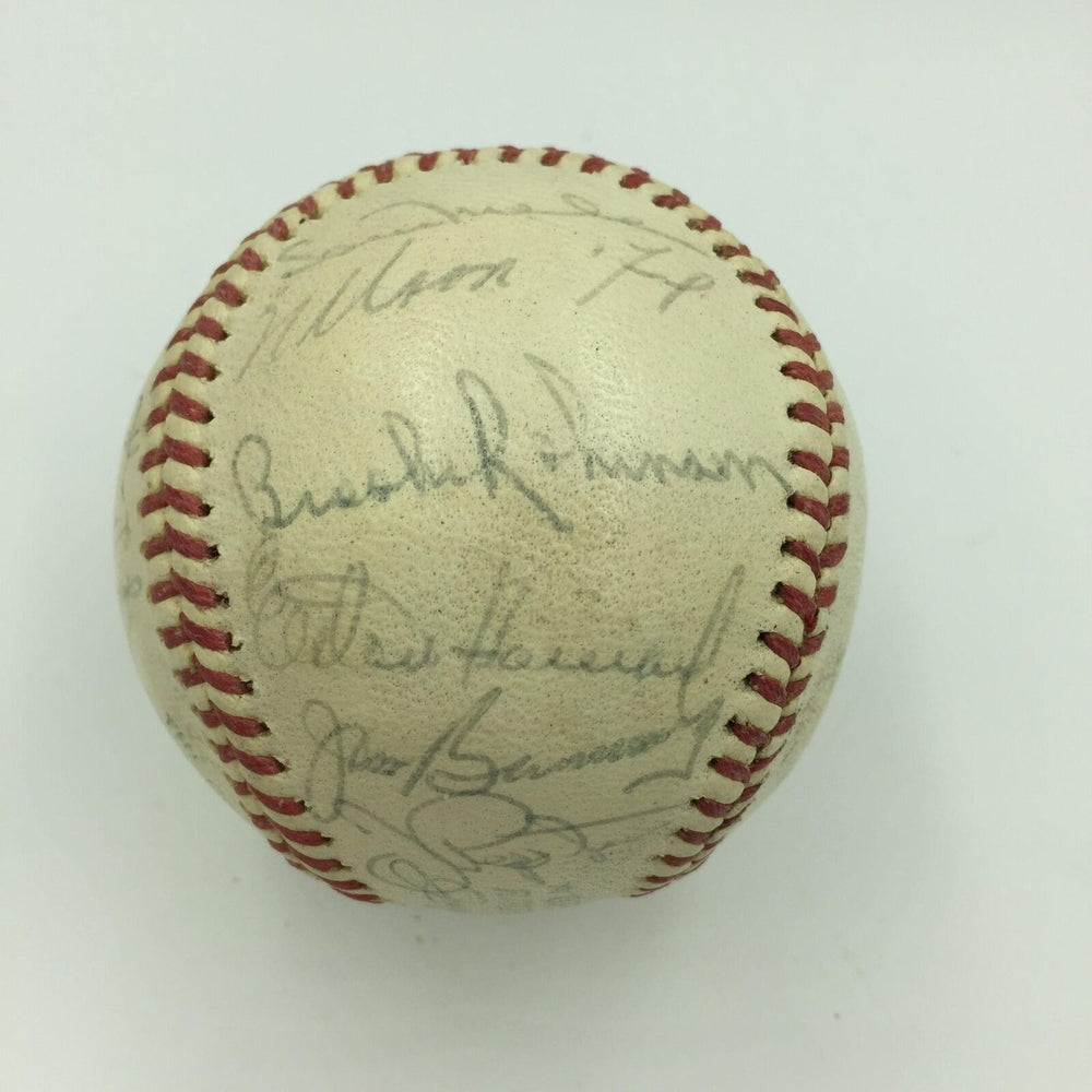 1963 All Star Game Team Signed Baseball Elston Howard Nellie Fox With JSA COA