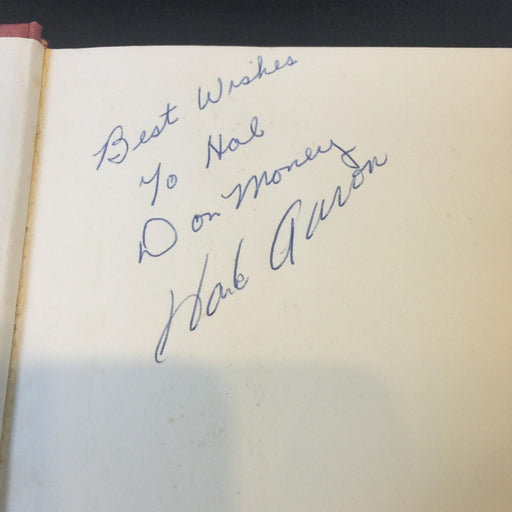 Hank Aaron & Don Money Signed Book The Man Who Made Milwaukee Famous PSA DNA COA
