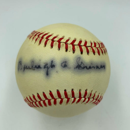 Burleigh Grimes Single Signed Official National League Baseball With JSA COA
