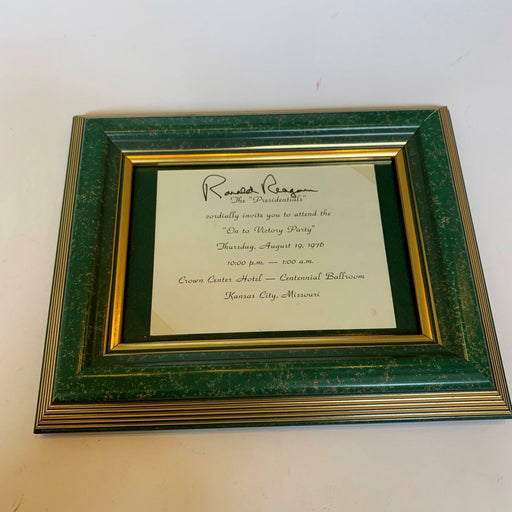 President Ronald Reagan Signed 1976 "On To Victory" Invitation With JSA COA RARE