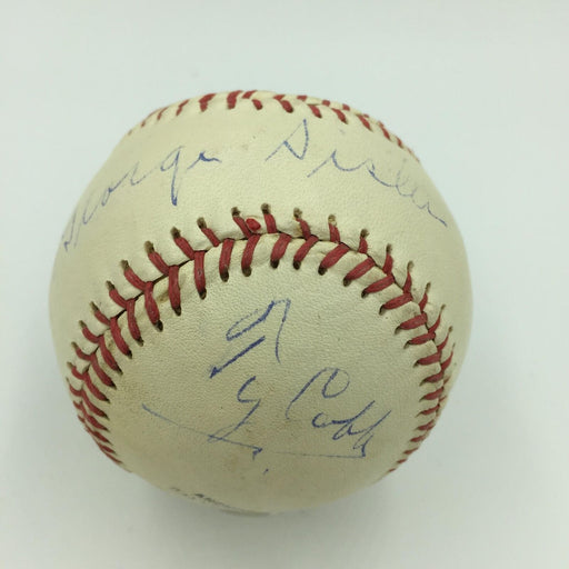 Magnificent Ty Cobb & George Sisler Signed Baseball With JSA COA