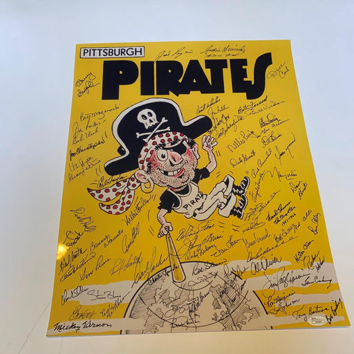 Pittsburgh Pirates All Time Greats Signed 16x20 Photo With Over 70 Sigs JSA COA
