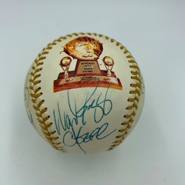 Gold Glove Winners Signed Baseball Don Mattingly Cal Ripken Jr Brooks Robinson