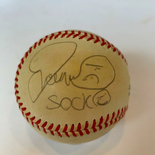 Mankind Sock Mick Foley Signed Autographed Baseball WWE Wrestling With JSA COA