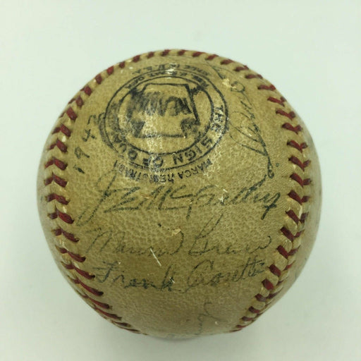 1942 New York Yankees AL Champs Team Signed Baseball Joe Dimaggio JSA COA