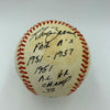 Gus Zernial 1951 Home Run Champ Signed Heavily Inscribed Baseball JSA COA