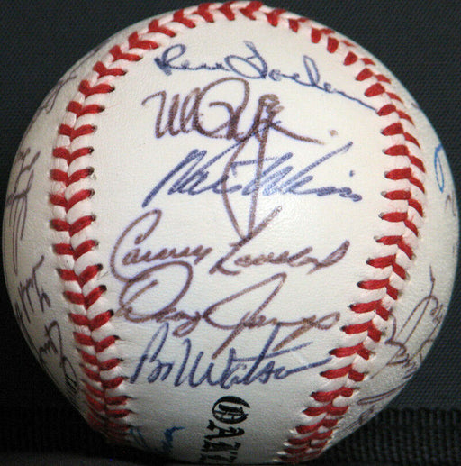 1988 Oakland Athletics A's American League Champs Team Signed Baseball PSA DNA