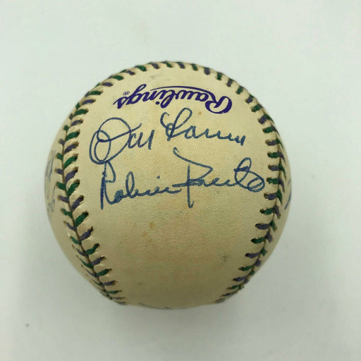 Don Larsen Robin Roberts Pitching Legends Signed 1998 All Star Game Baseball JSA