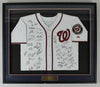 Beautiful 2013 Washington Nationals Team Signed Authentic Jersey Framed JSA COA