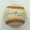 Rollie Fingers Signed Heavily Inscribed STAT Baseball With Reggie Jackson COA