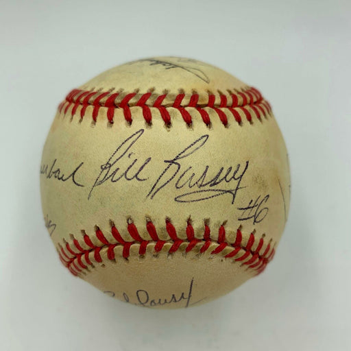 Incredible Bill Russell Red Auerbach Boston Celtics Legends Signed Baseball JSA