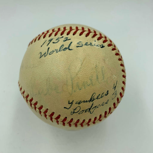 1952 World Series Game Used Signed Baseball Yankees VS Dodgers SGC COA