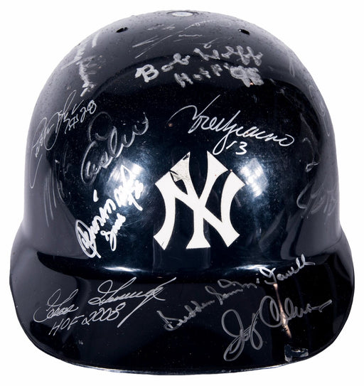 Rare New York Yankees Greats Multi Signed Game Model Helmet 34 Sigs Beckett COA