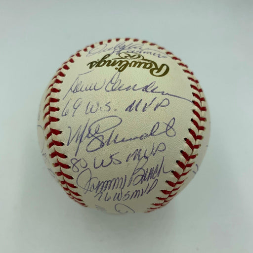 RARE World Series MVP's Multi Signed Baseball 16 Sigs JSA COA & Steiner