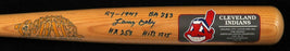 RARE Larry Doby Signed Heavily Inscribed Career Stats Cooperstown Bat JSA COA