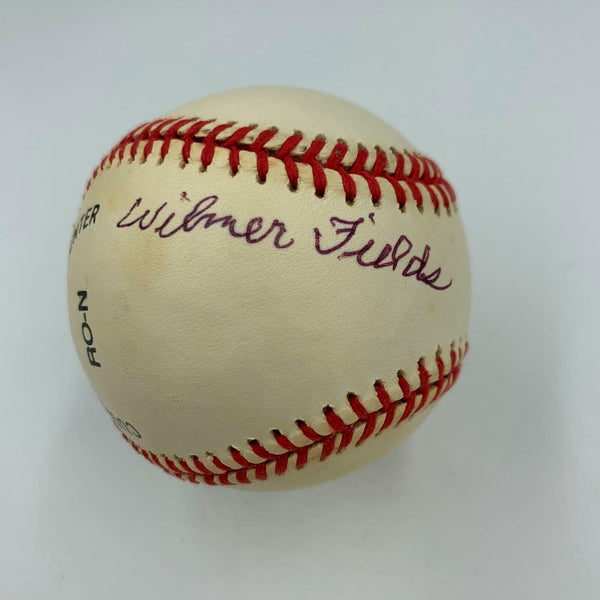 Wilmer Fields Signed National League Baseball With JSA COA Negro Leagues
