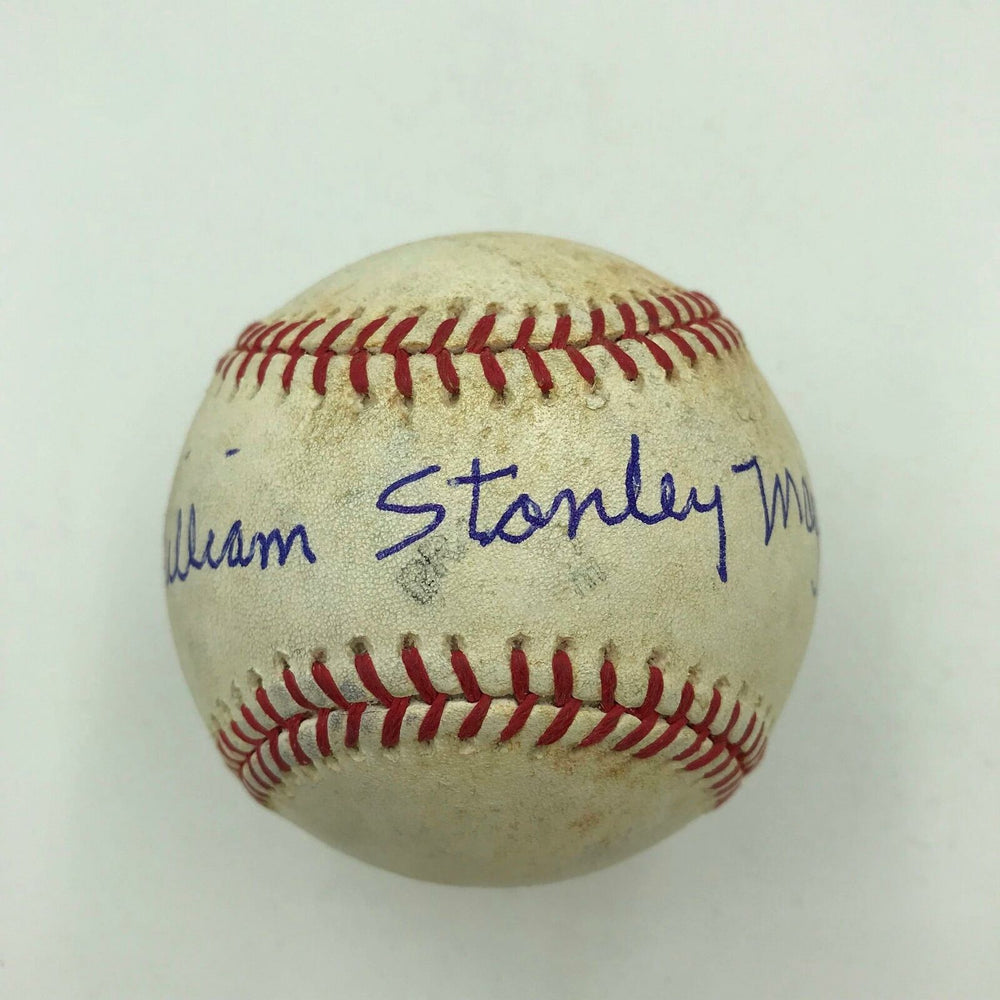 William Stanley Bill Mazeroski Full Name Signed Game Used MLB Baseball JSA COA