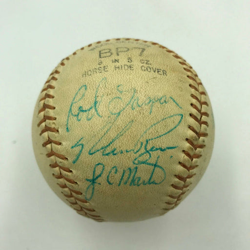 1969 New York Mets W.S Champs Nolan Ryan Multi Signed Baseball JSA COA