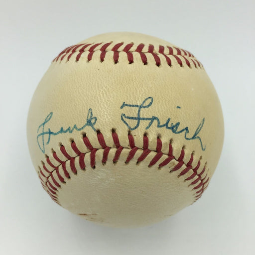 Beautiful Frankie Frisch Single Signed Spalding National League Baseball PSA DNA