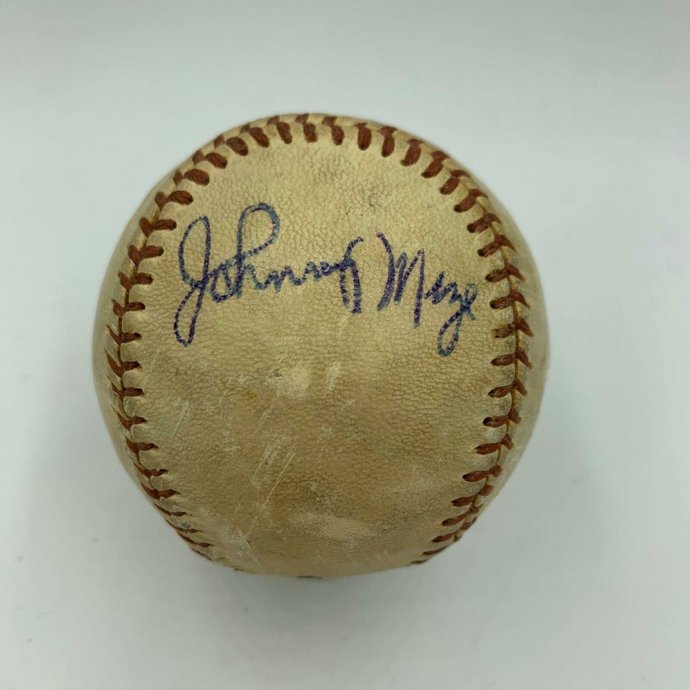 Rare 1951 Johnny Mize Playing Days Signed Vintage Baseball With JSA COA