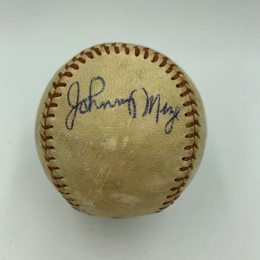 Rare 1951 Johnny Mize Playing Days Signed Vintage Baseball With JSA COA