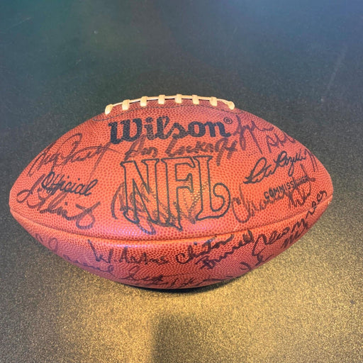 1980 Cleveland Browns Team Signed Official Wilson NFL Game Football