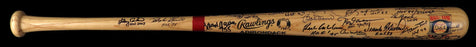 Magnificent Hall Of Fame Multi Signed Bat 45 Signatures With Inscriptions JSA
