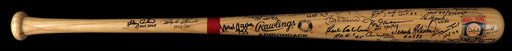 Magnificent Hall Of Fame Multi Signed Bat 45 Signatures With Inscriptions JSA