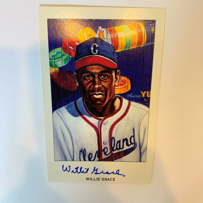 Willie Grace Signed Autographed Ron Lewis Negro League Limited Edition Postcard