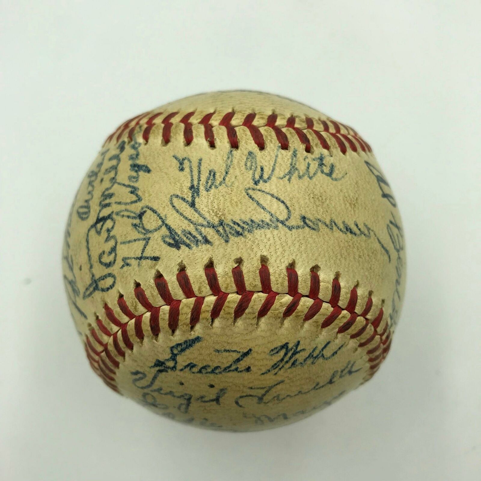 1947 Detroit Tigers Team Signed Official American League Baseball