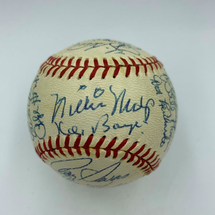 Stunning 1960's HOF Signed Baseball Willie Mays Ernie Banks Stan Musial PSA DNA