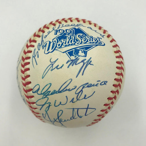 1991 Atlanta Braves NL Champs Team Signed Official World Series Baseball PSA DNA