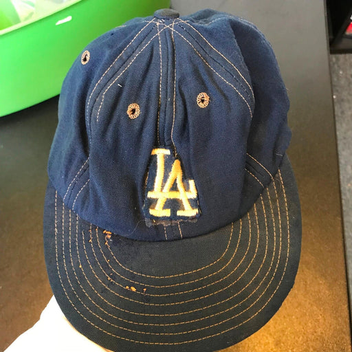 Vintage 1970's Los Angeles Dodgers Game Used Hat Cap Wilson Size  7 1/8