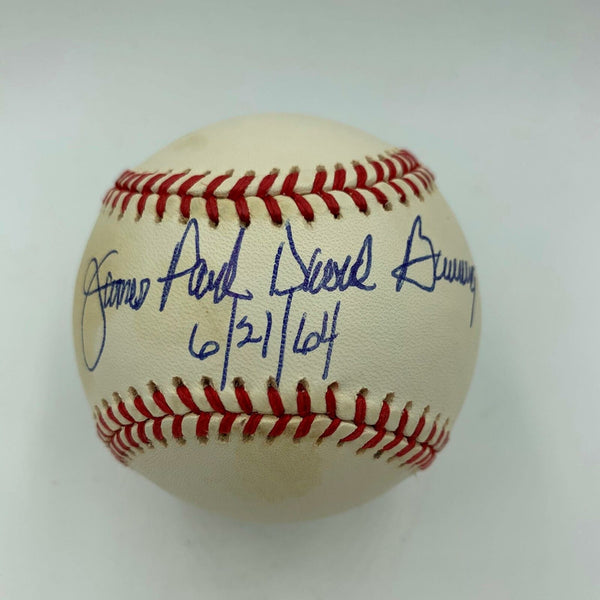 James Paul Jim Bunning Full Name Perfect Game June 21, 1964 Signed Baseball JSA