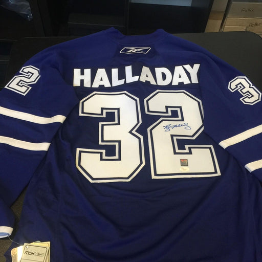 Rare Roy Halladay Signed Authentic Reebok NHL Toronto Maple Leafs Jersey JSA COA