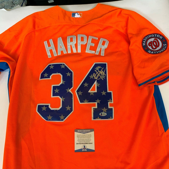 Lot Detail - 2013 Bryce Harper Signed & Inscribed All Star Game Jersey  (Beckett)