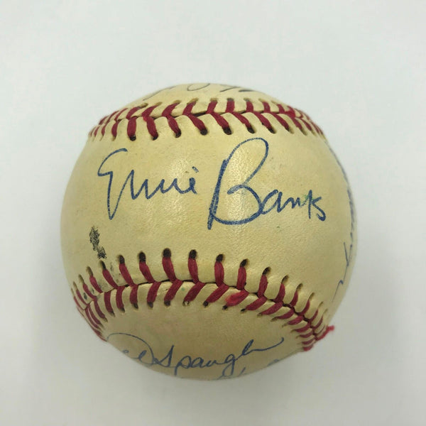 Nice Ernie Banks 1967 Chicago Cubs Multi Signed Baseball