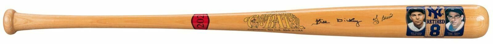 Yogi Berra & Bill Dickey Signed Cooperstown Limited Edition Yankees Bat Beckett