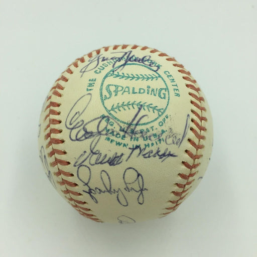 Beautiful 1976 New York Yankees AL Champs Team Signed Baseball With JSA COA