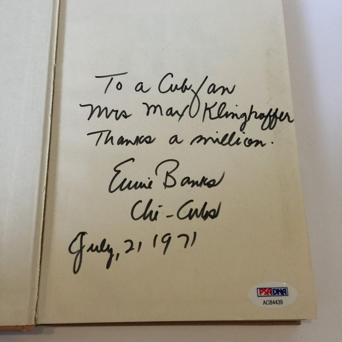 1971 Ernie Banks Signed Autographed "Mr. Cub" Book With PSA DNA COA