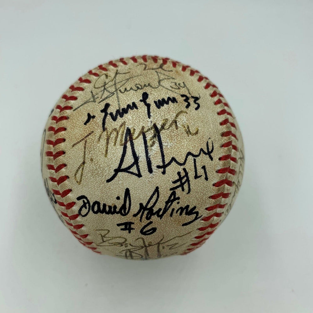 Jose Altuve JD Martinez Pre Rookie Astros Minor League Team Signed Baseball JSA