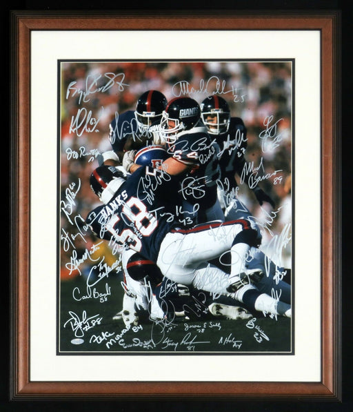 1986 New York Giants Super Bowl Champs Team Signed 16x20 Photo With Steiner COA