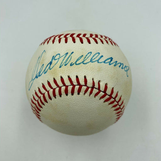 Vintage 1970's Ted Williams Signed American League Macphail Baseball JSA COA