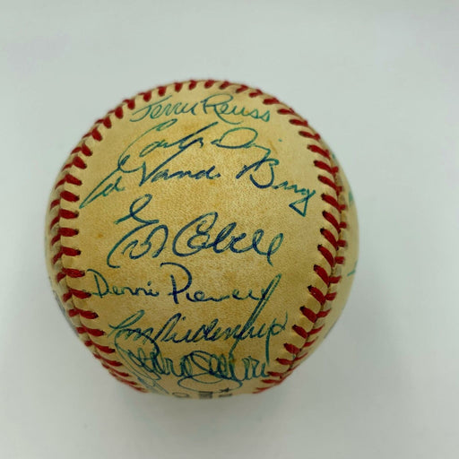 Rare 1986 Los Angeles Dodgers Team Signed National League Baseball With JSA COA