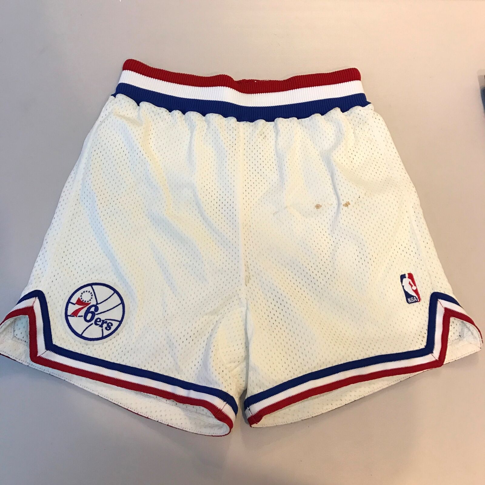 Portland Trail Blazers Game Issued White Game Shorts 50 364